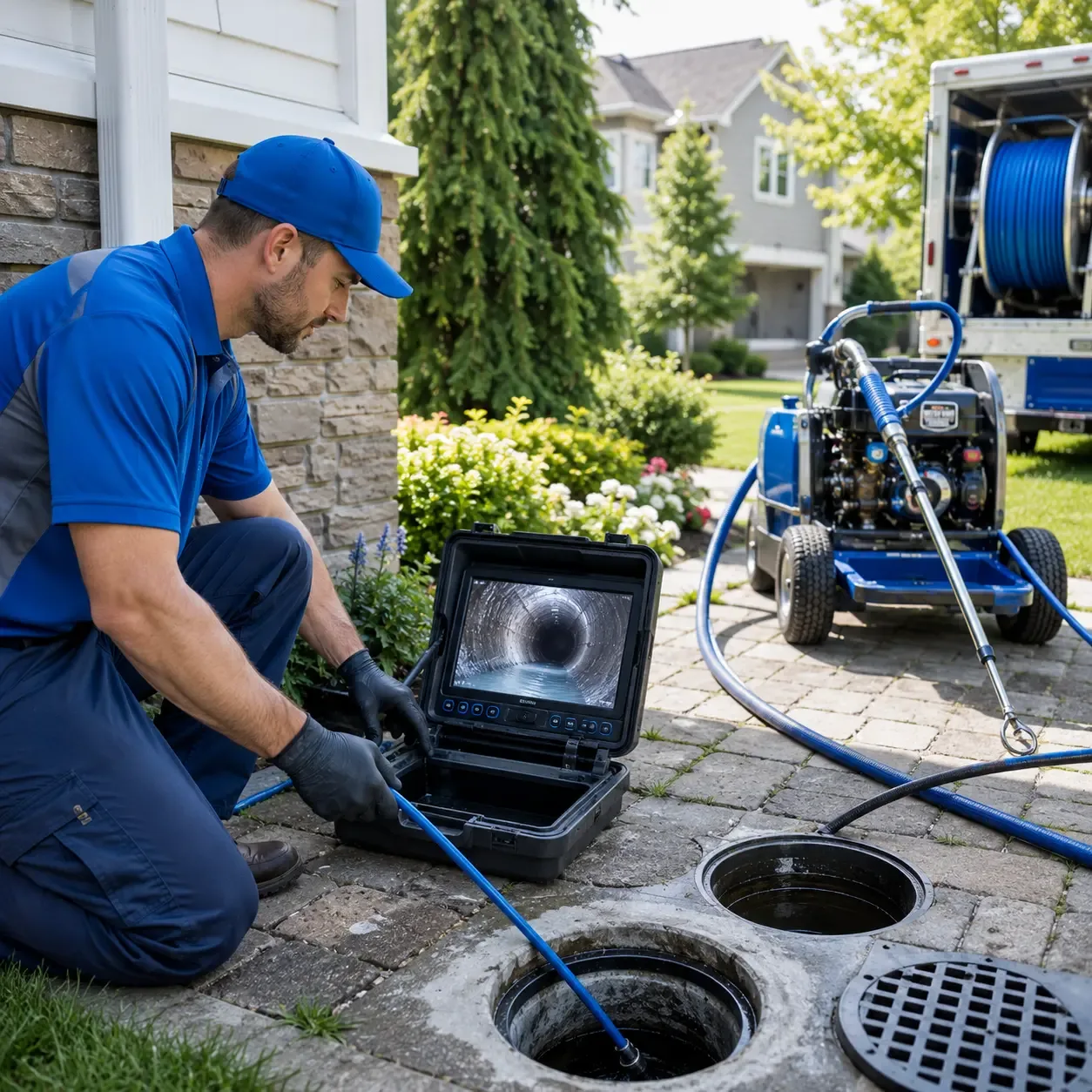 Outdoor drain cleaning professionals serving Muldrow, OK