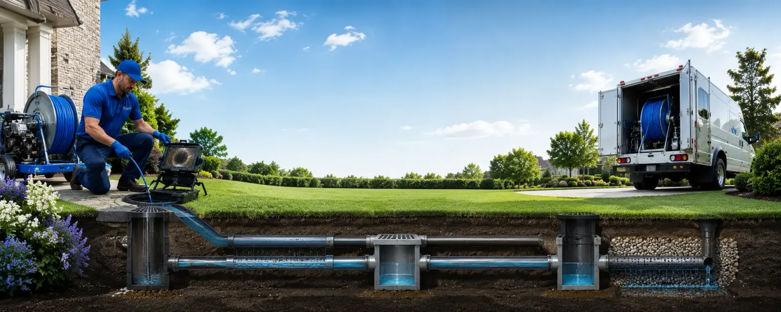 Outdoor drain cleaning information for Muldrow, OK